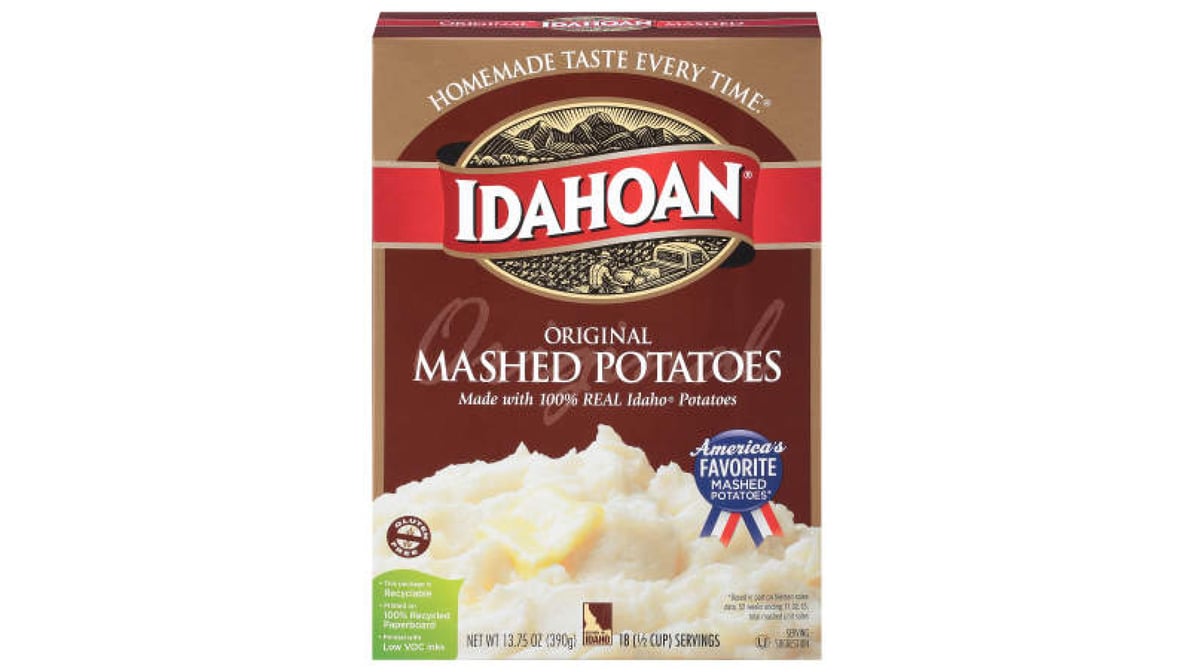 Idahoan Mashed Potatoes Four Cheese Family Size (8 oz) Delivery - DoorDash