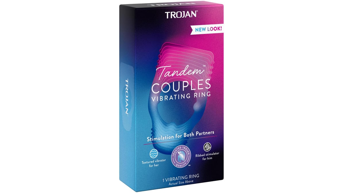 Trojan Tandem Couples Vibrating Ring | Delivery Near Me - Doordash