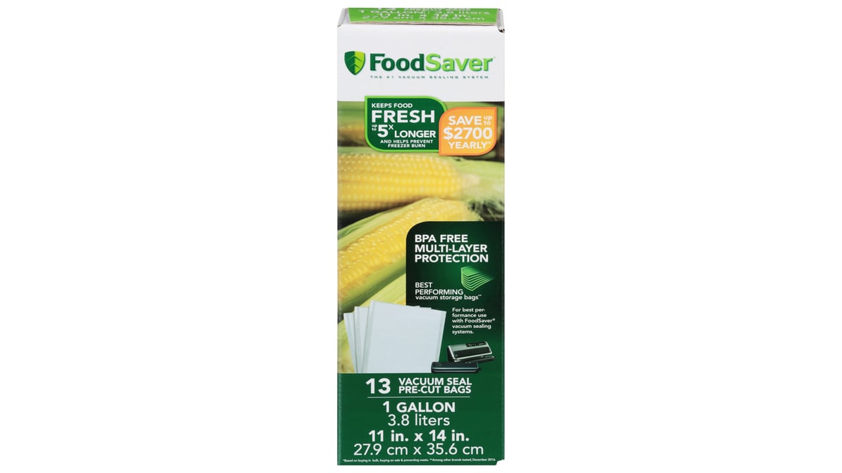 FoodSaver Quart Vacuum Seal Bags (20 ct) Delivery - DoorDash