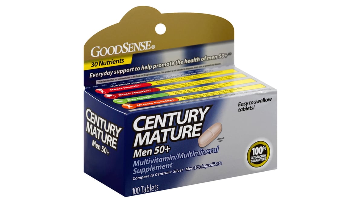 GoodSense Multivitamin Mature Men 50 Plus Tablets (100 ct) | Delivery Near  Me - Doordash