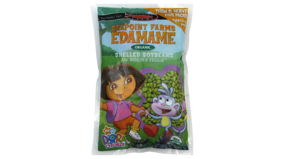 Seapoint Farms Dora the Explorer Edamame (1.5 oz x 8 ct) | Delivery Near Me  - Doordash