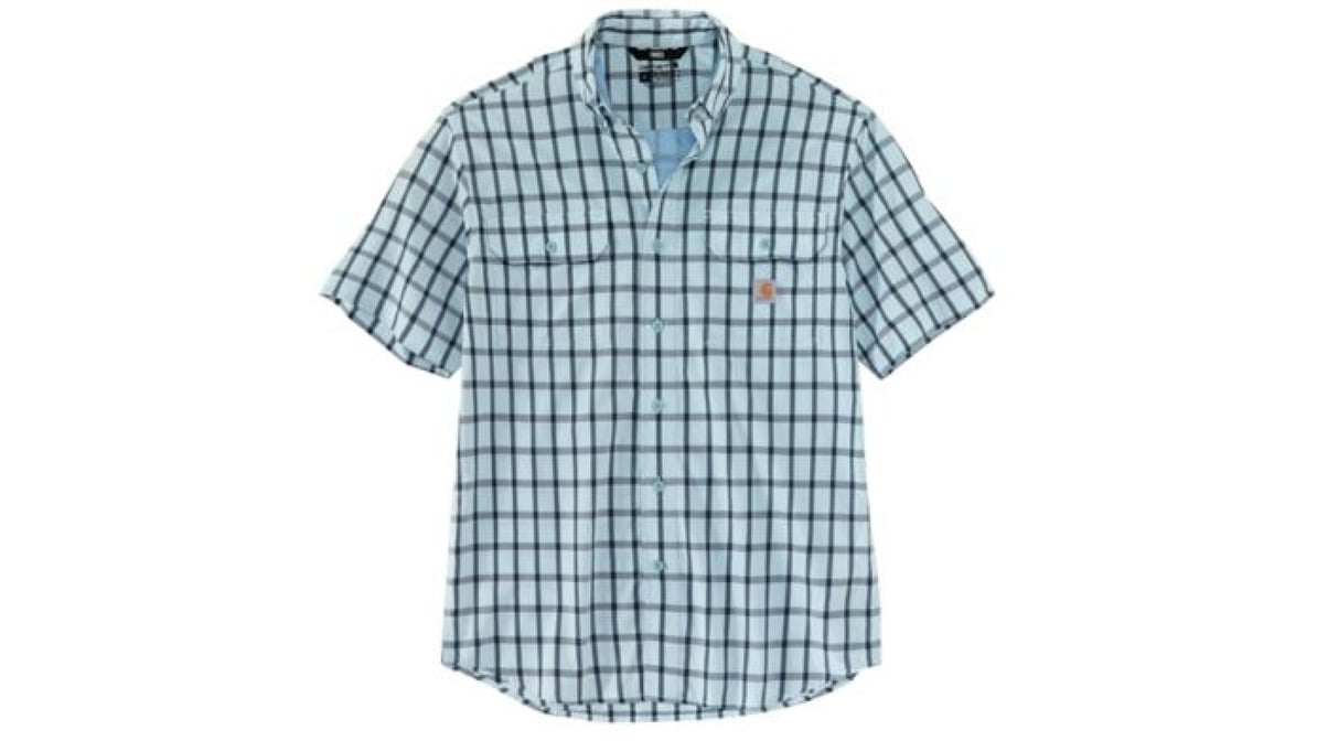 Carhartt Men's Relaxed Fit Short Sleeve Plaid Shirt