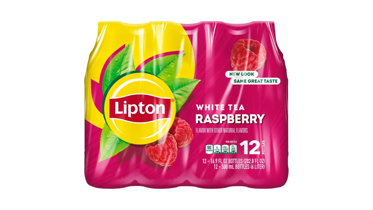 Lipton White Tea Raspberry 16.9 Fl Oz 12 Count