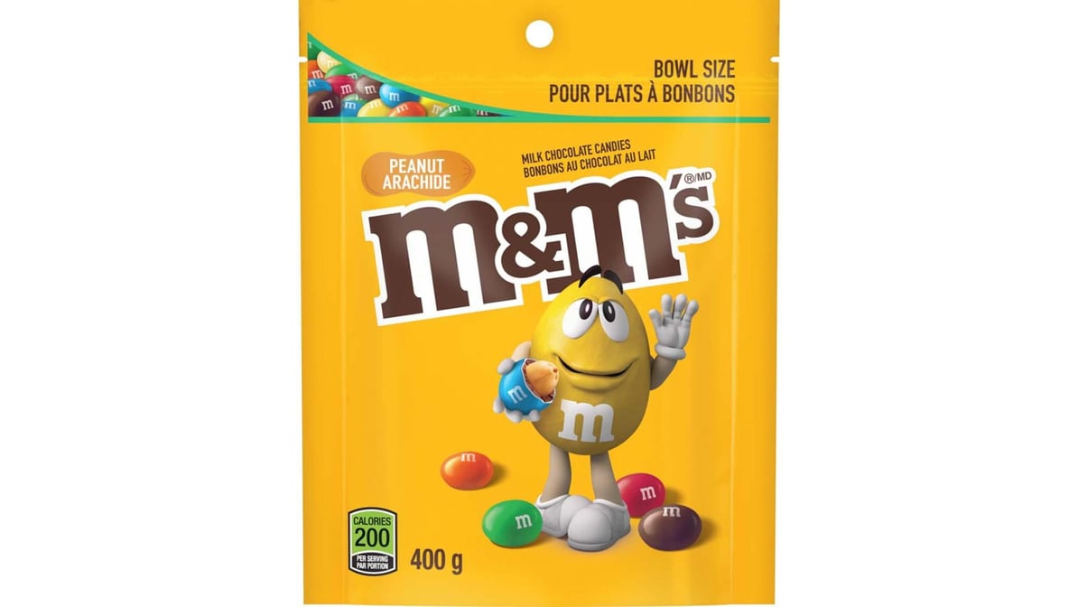 M&M's Peanut Bowl Size Bag (400 g)