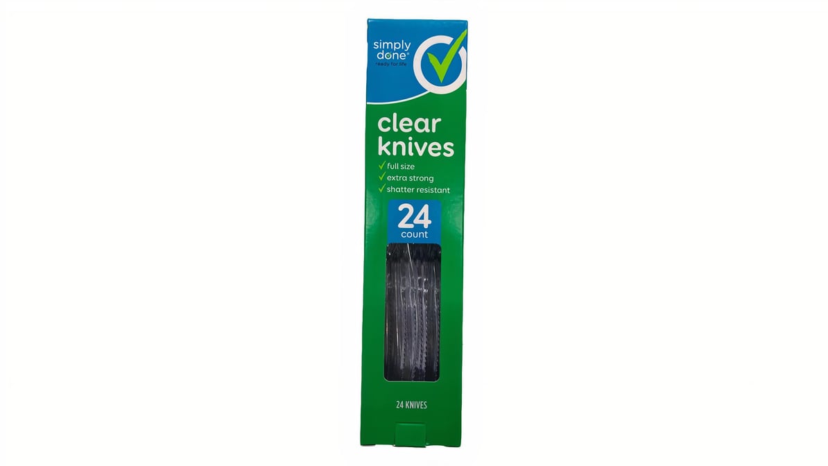 Plastic Knives Clear - 1200 ct.