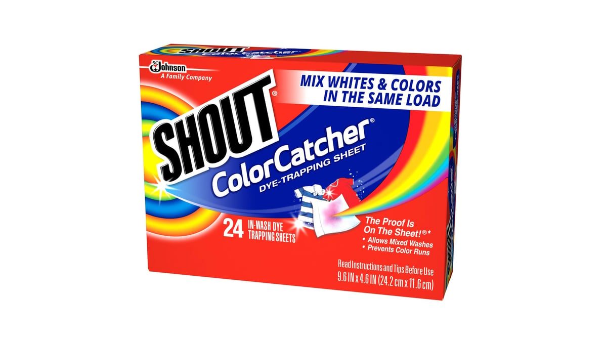 Shout Color Catcher, Dye-Trapping Sheets, 24 Sheets