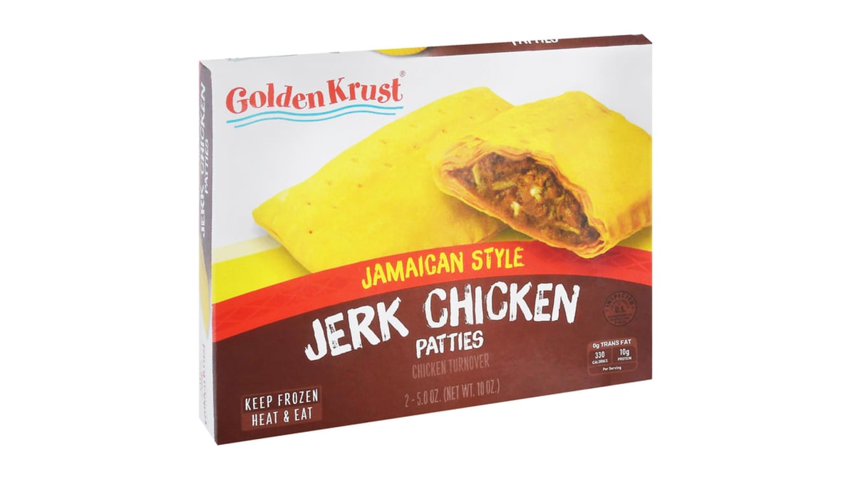 Golden Krust Jerk Chicken Patties Jamaican Style (2 ct) | Delivery Near Me  - Doordash