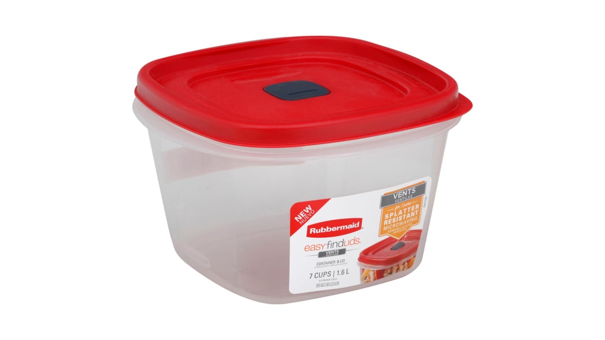 Rubbermaid Plastic Food Storage Container 7 Cup Delivery - DoorDash