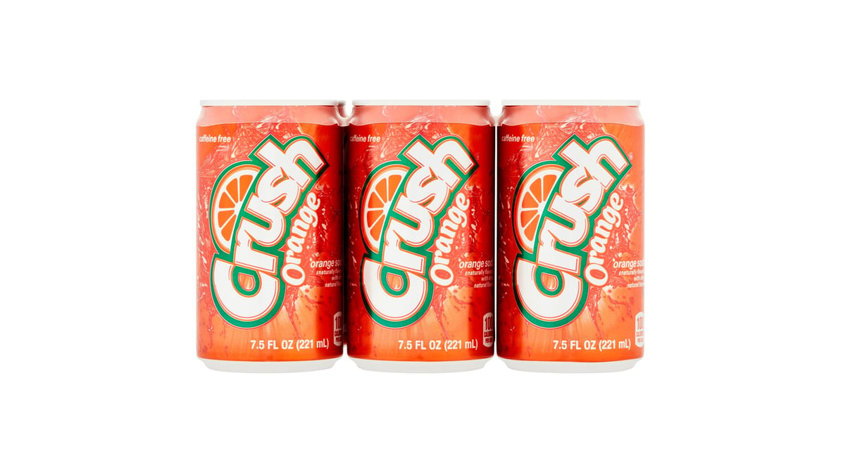 Crush Orange Soda Cans (7.5 oz x 6 ct) | Delivery Near Me - Doordash