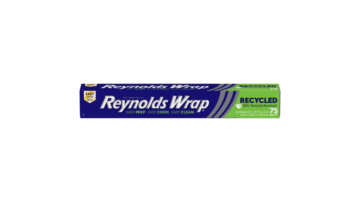 Reynolds Wrap Recycled Aluminum Foil 75 sq ft Delivery - DoorDash
