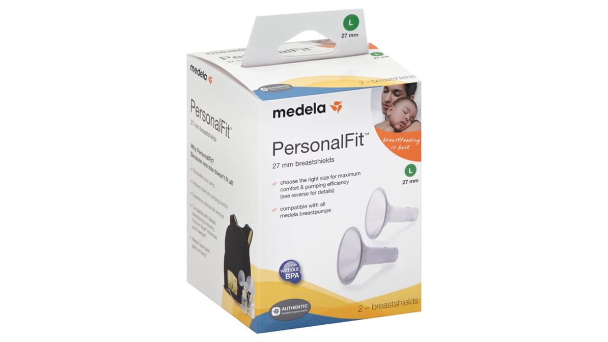 Medela PersonalFit Breast Shields 27mm Large 2Ct