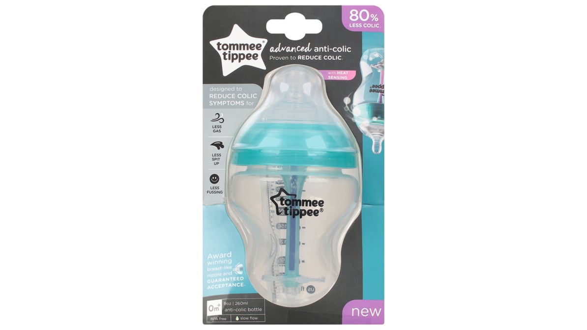 Save on Tommee Tippee Advanced Anti-Colic Bottles with Heat Sensing 0m+  Order Online Delivery