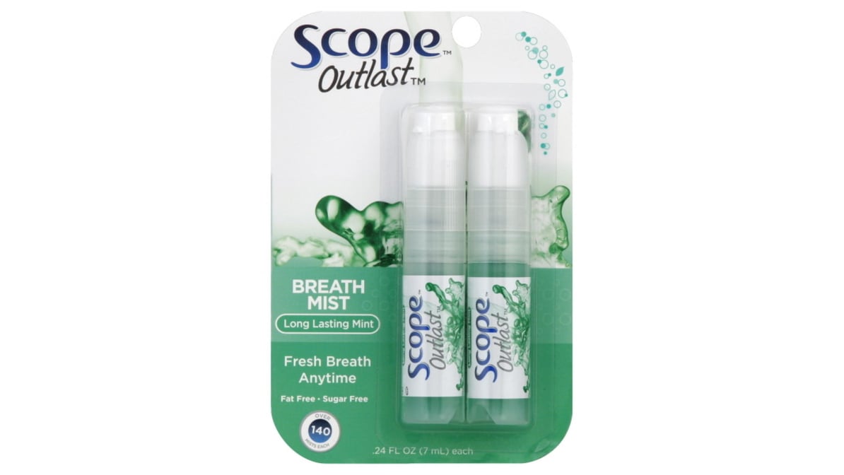 Scope Breath Spray Long Lasting Mint (2 ct) | Delivery Near Me - Doordash