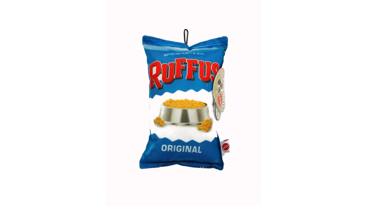 Spot 8 Fun Food Ruffus Chips Dog Toy