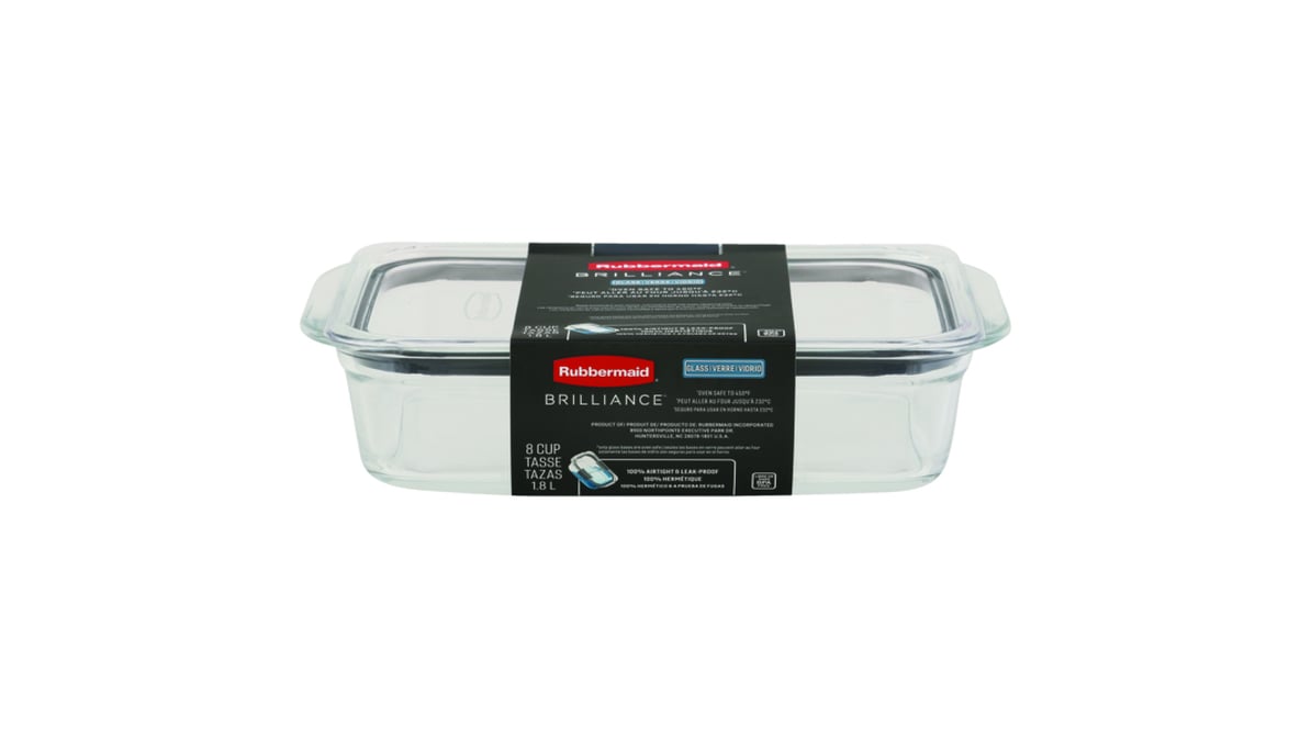 Rubbermaid Brilliance Glass Food Storage Container Set 10 Piece Delivery -  DoorDash