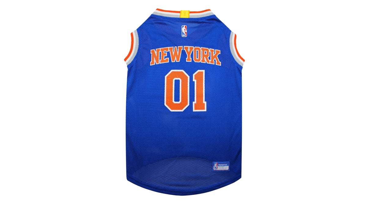 Pets First NBA New York Knicks Mesh Basketball Jersey for DOGS