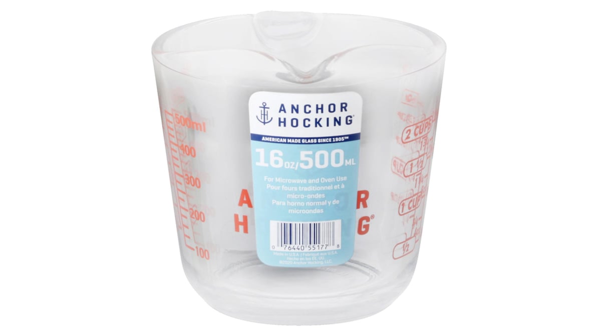 Anchor Hocking Open Handle 16 oz Measuring Cup