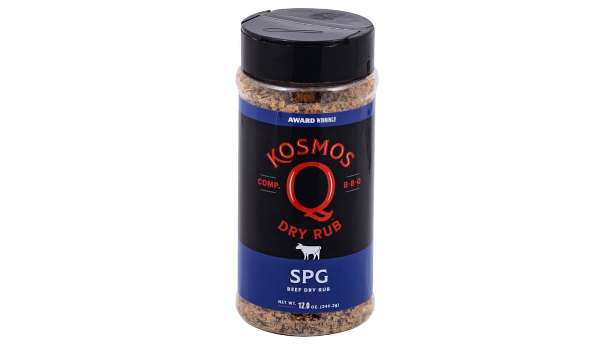 Kosmos Q Dry Rub, Beef, SPG - 12.0 oz