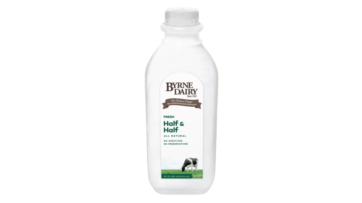 Byrne Dairy Half & Half Quart - 32 oz