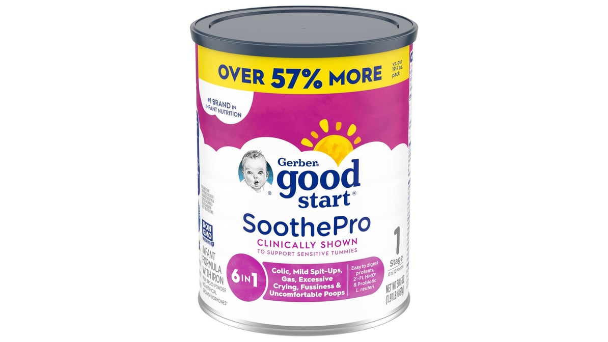 Gerber fashion soothe infant formula