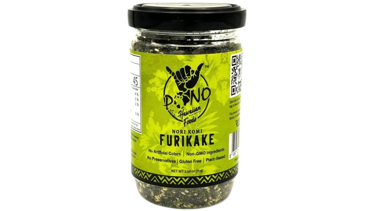 Pono Hawaiian Foods Gluten Free Nori Komi Furikake Rice Seasoning (2.5 oz)  | Delivery Near Me - Doordash