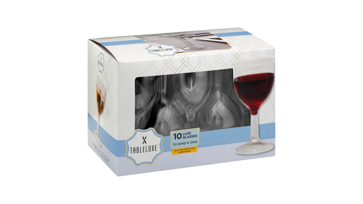 Tableluxe Shatter Resistant Wine Glasses (10 ct) Delivery - DoorDash