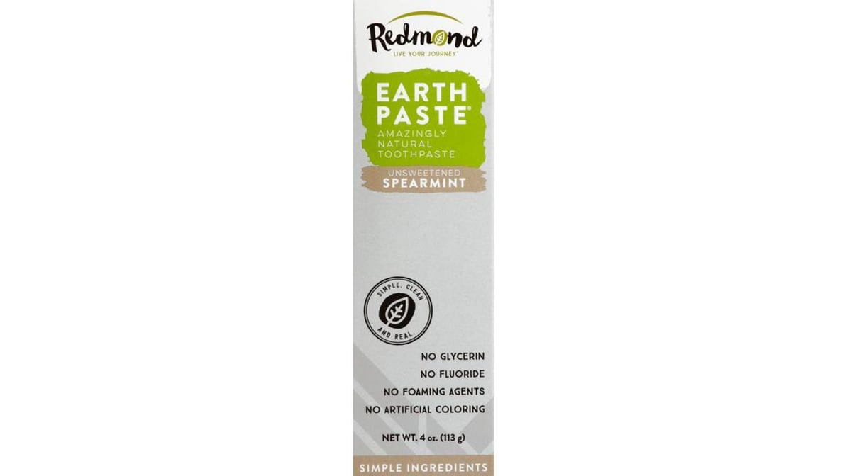 Redmond Earthpaste Unsweetened Spearmint Toothpaste (4 oz) | Delivery ...