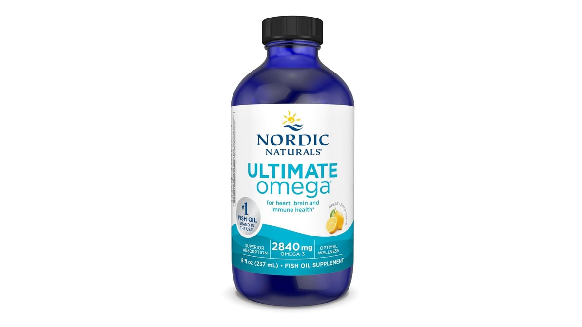 Nordic Naturals Ultimate Omega 2840 mg Lemon Liquid Fish Oil