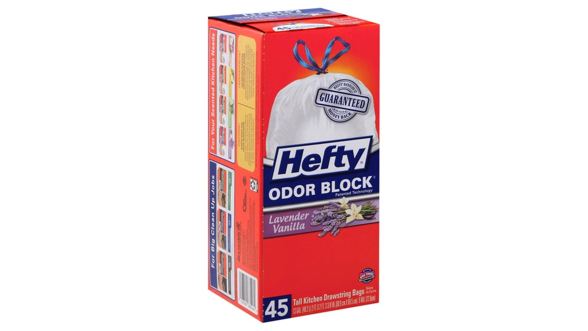 Hefty 13 gal Drawstring Tall Kitchen Trash Bags Mega Pack (80 ct) Delivery  - DoorDash