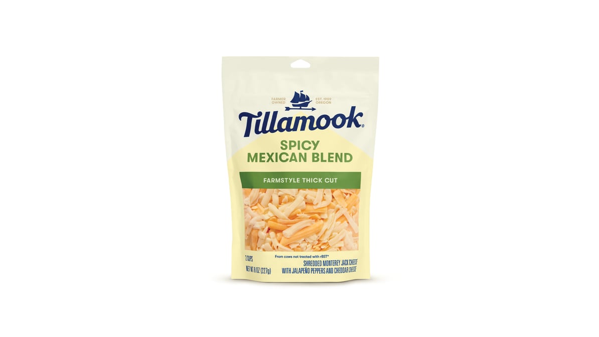 Spicy Mexican Blend Farmstyle Shredded Cheese - Tillamook