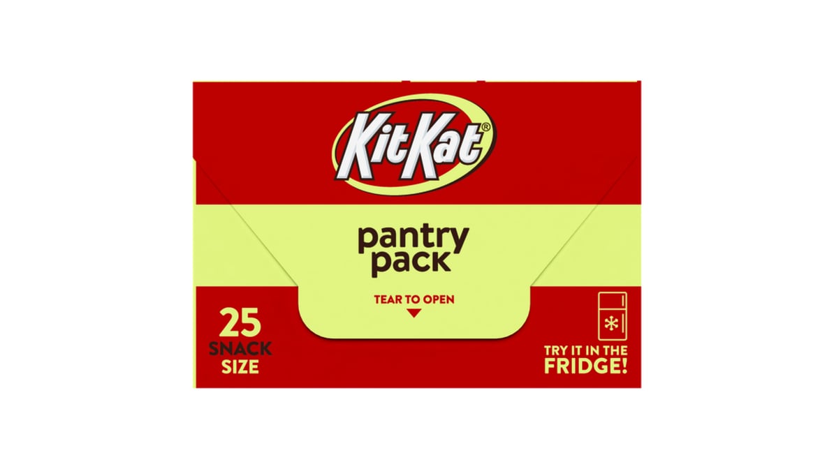 KIT KAT Milk Chocolate Snack Size Pantry Pack 25ct Candy Box