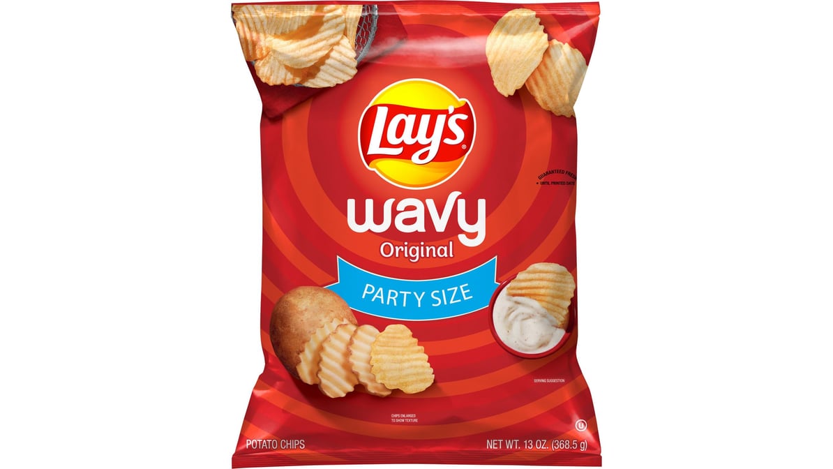 Lay's Potato Chips, Classic, Party Size: Calories, Nutrition Analysis &  More