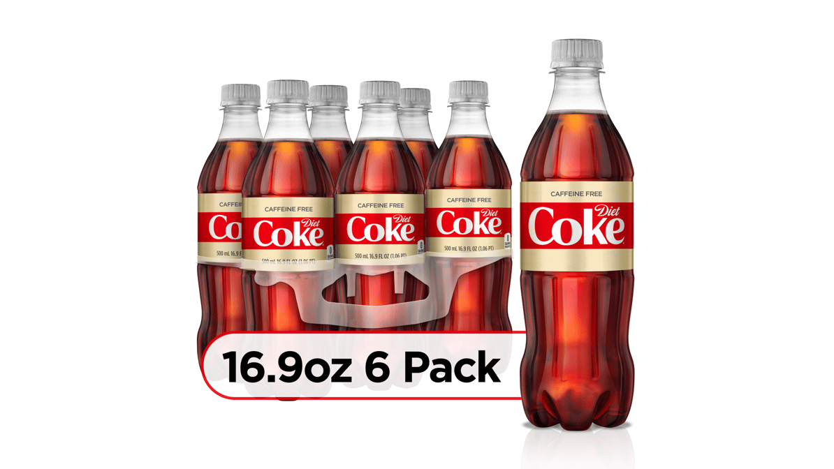 Coca-Cola Bottles, 16.9 fl oz, 6 Pack, Cola