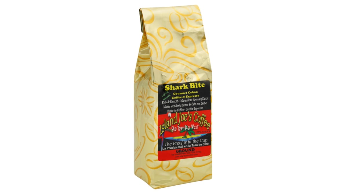 Island Joes Coffee Gourmet Cuban Ground Coffee & Espresso Shark Bite (12  oz) | Delivery Near Me - Doordash