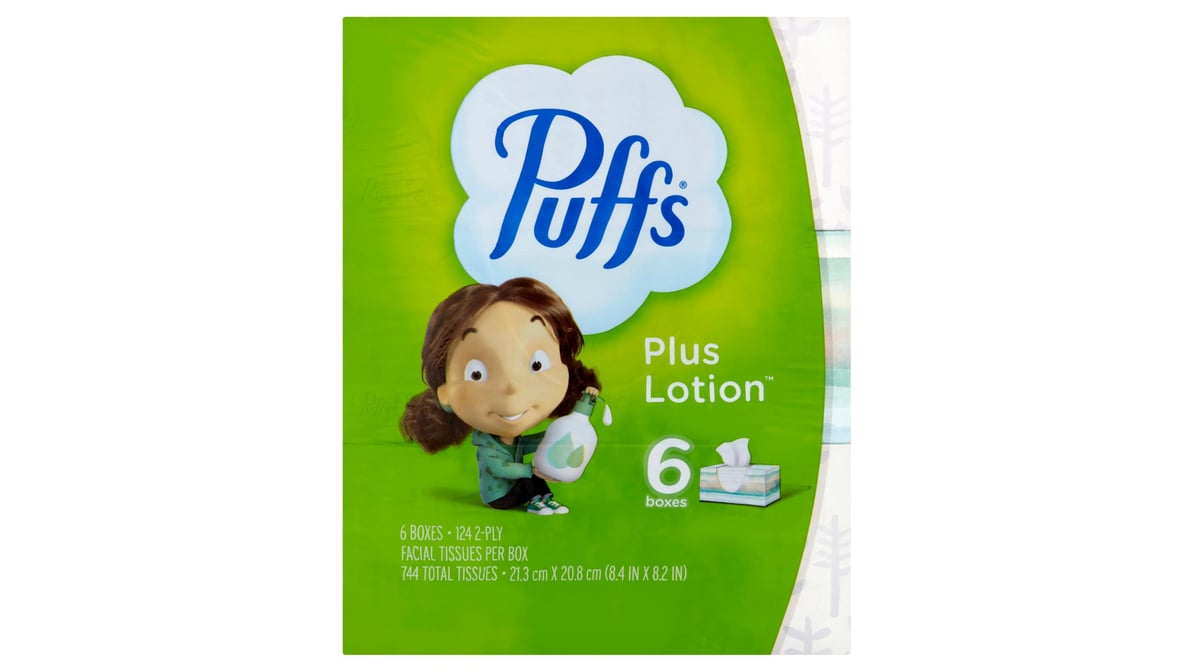 Puffs Plus Lotion Facial Tissues 672 Sheets