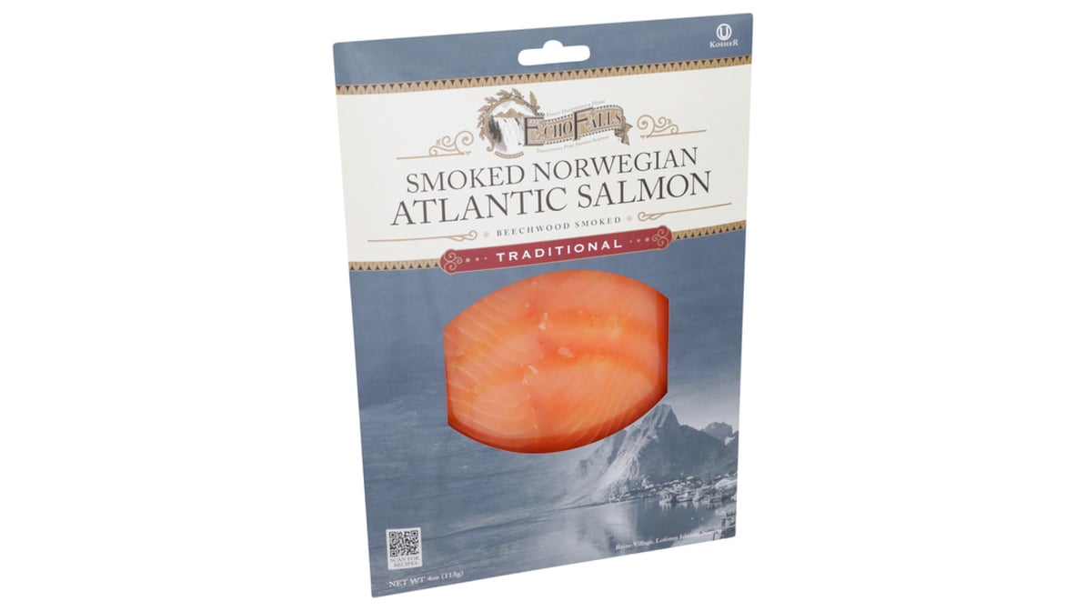 Echo Falls Kosher Norwegian Atlantic Smoked Traditional Salmon (4 Oz 