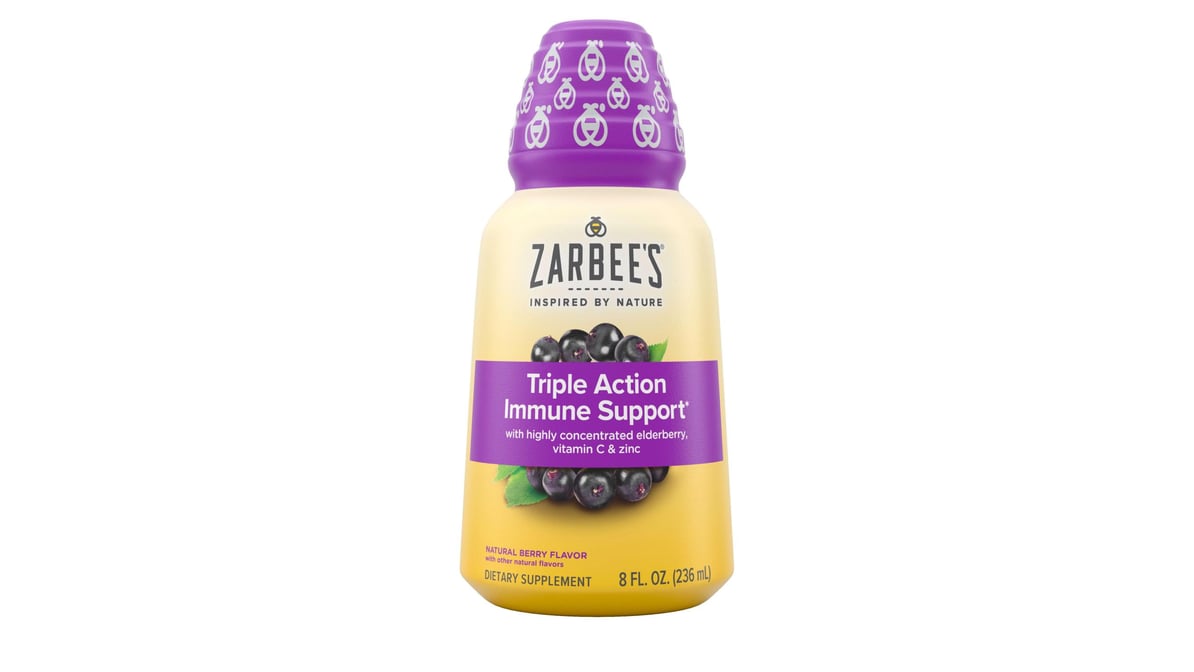 Zarbee's Daily Immune Support Black Elderberry Syrup (8 oz)