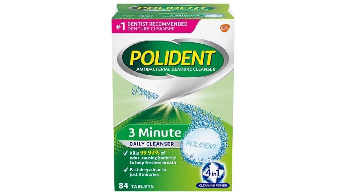 Polident 3 Minute Denture Tablets (28 ct) | Delivery Near Me - Doordash