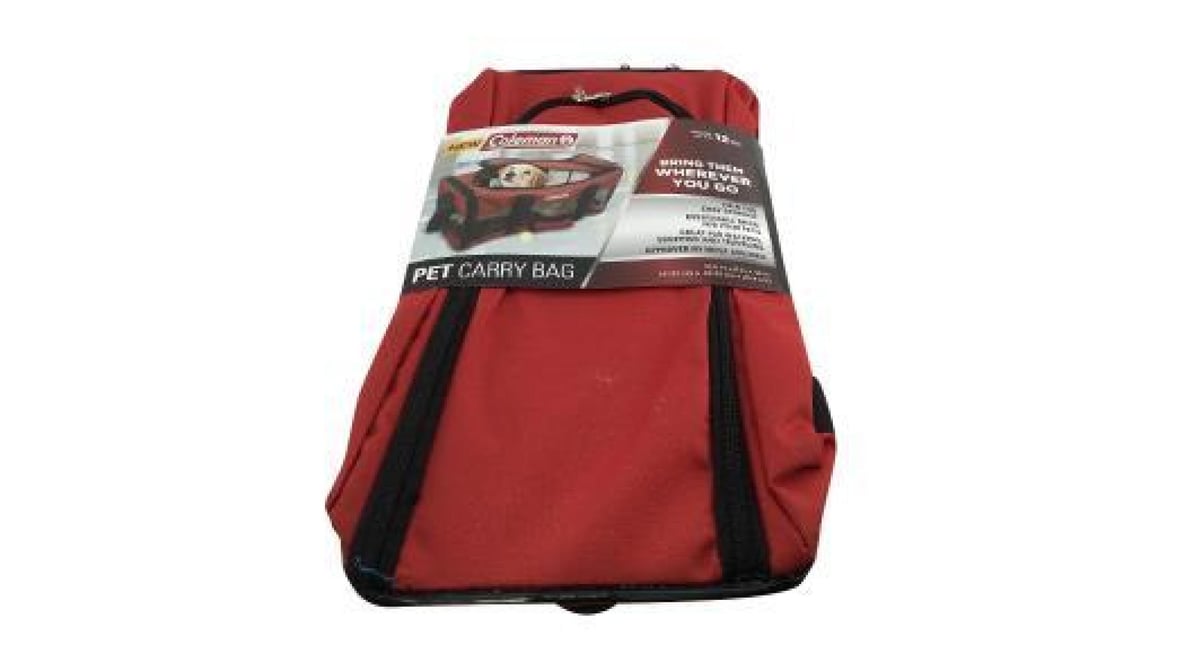 Coleman Pet Carrier - Red & Black - 16.5 in