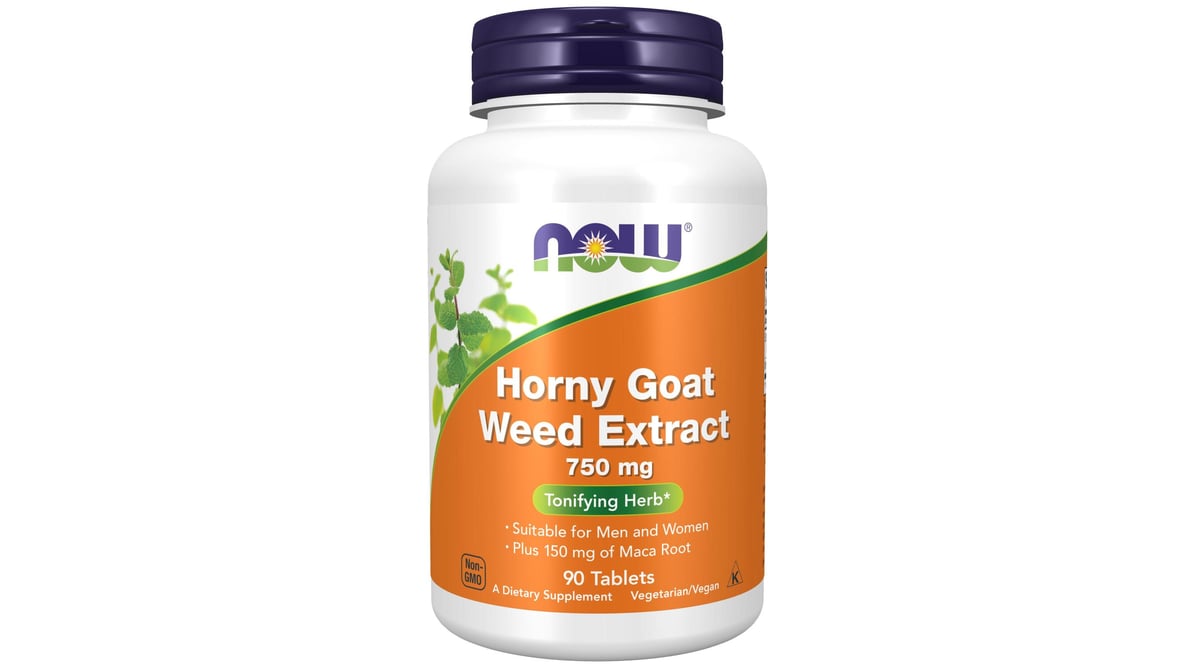 NOW Horny Goat Weed Extract 750 mg Tablets (90 ct) | Delivery Near Me -  Doordash