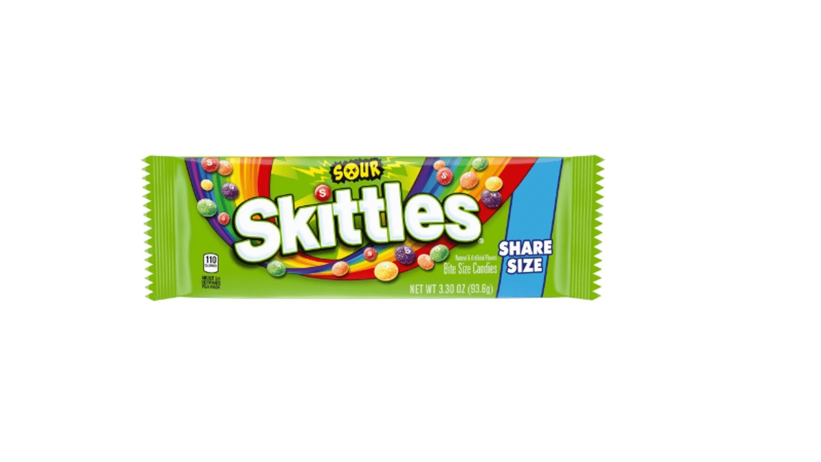 Skittles Sour Berry Limited Edition Chewy Candy, Sharing Size - 3.3 oz Bag