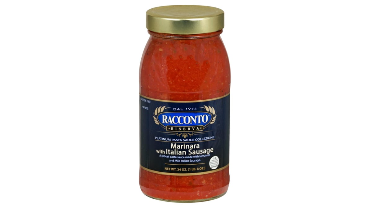 Racconto Marinara with Italian Sausage Pasta Sauce (24 oz) | Delivery Near  Me - Doordash