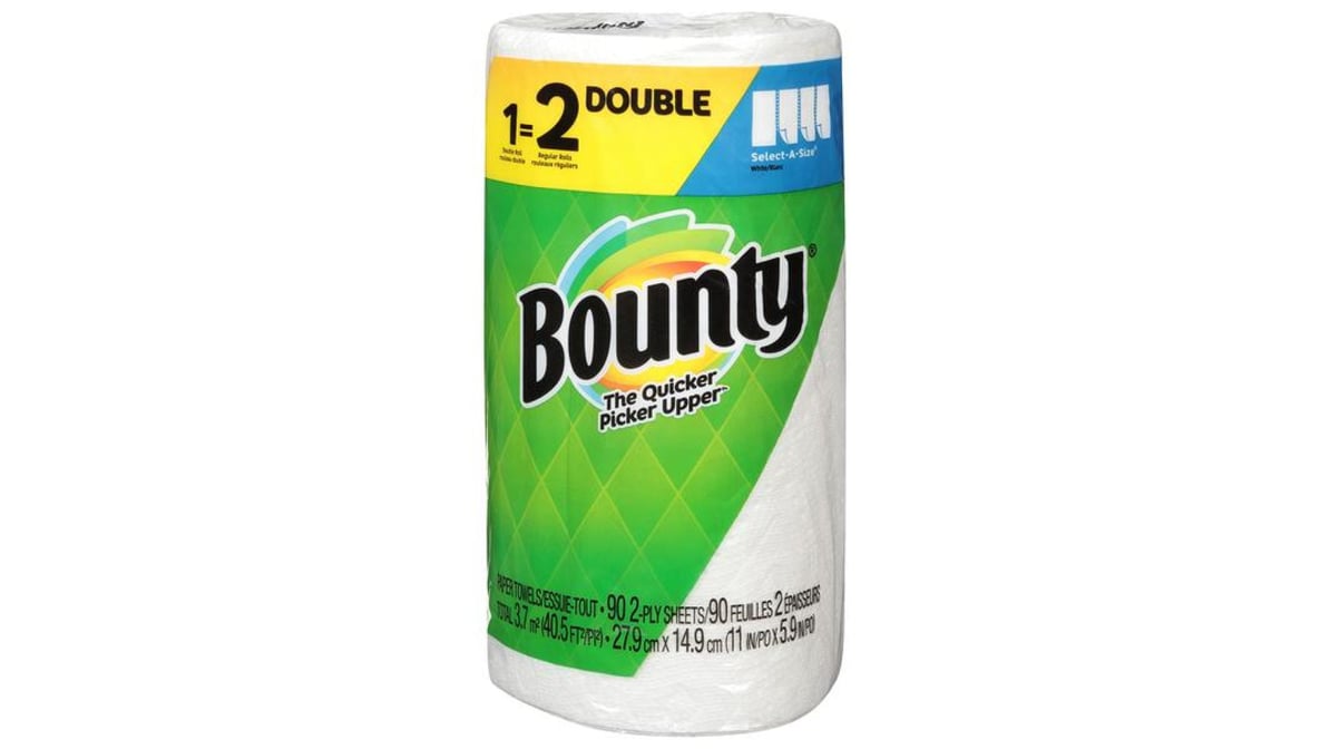 Bounty Select a Size Paper Towels 2 Ply 110 Sheets Per Double Roll White (2  ct) Delivery - DoorDash