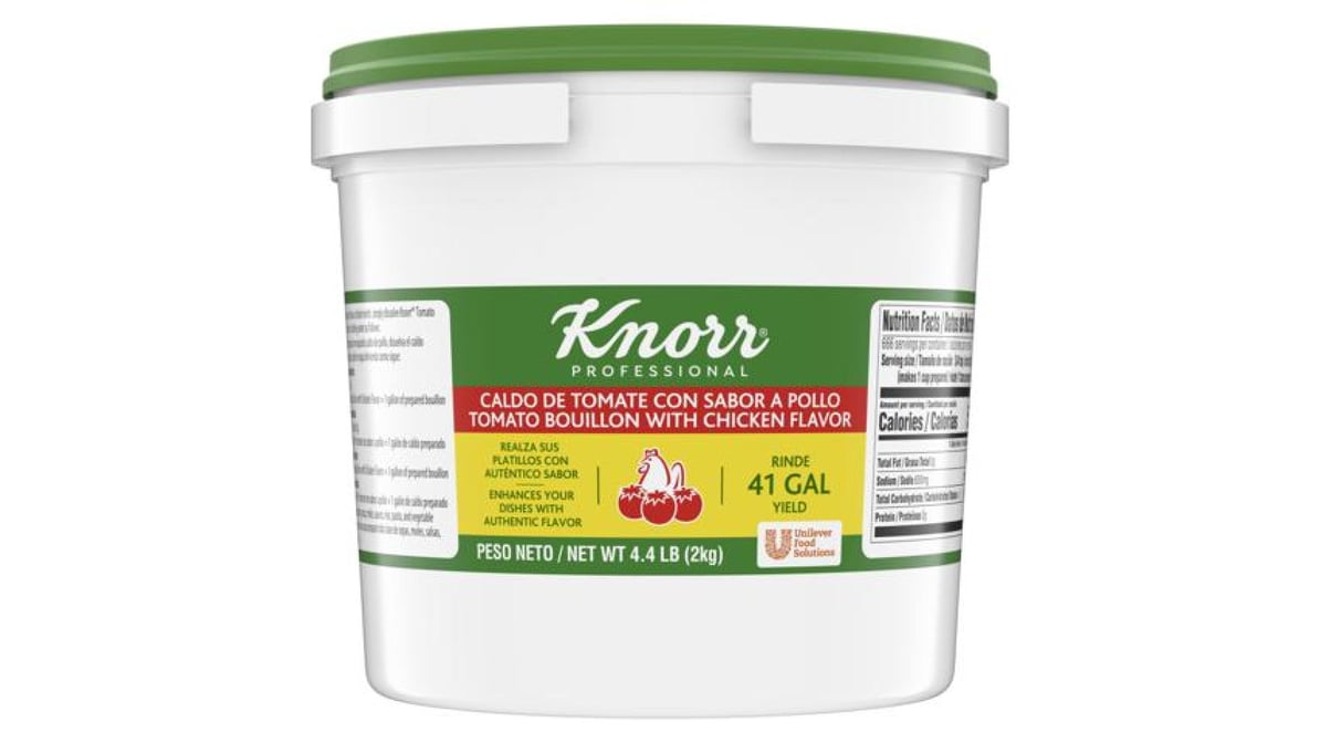 Knorr 4.4 lb. Caldo de Tomate con sabor de Pollo / Tomato Bouillon