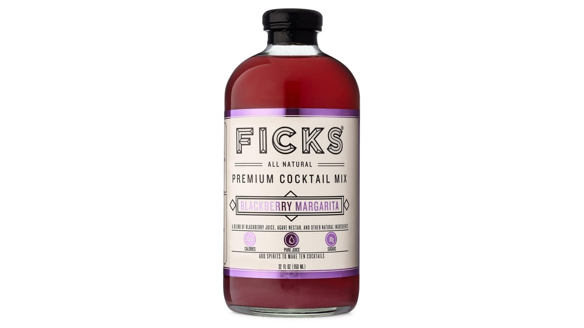 Ficks Premium Blackberry Margarita Cocktail Mix (32 oz) | Delivery Near Me  - Doordash