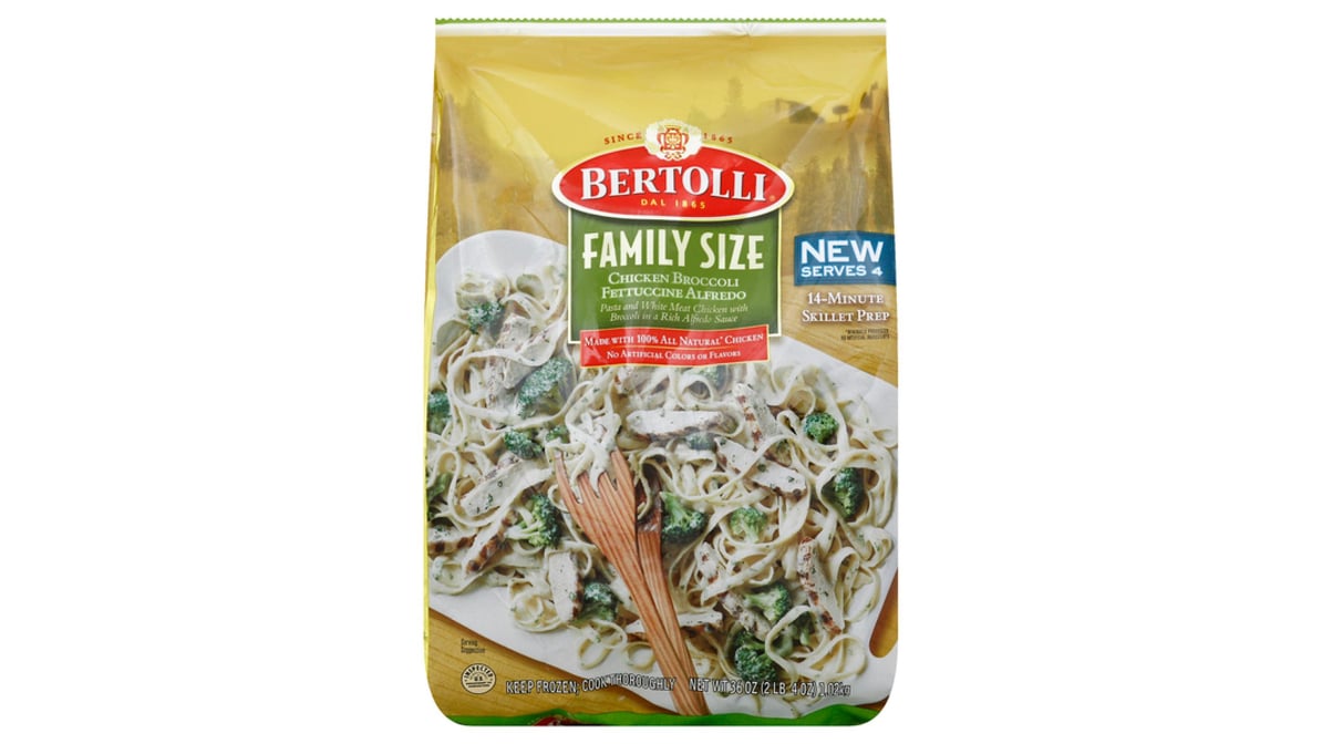 Bertolli Pasta Meal Chicken Broccoli Fettuccine Alfredo (36 oz ...