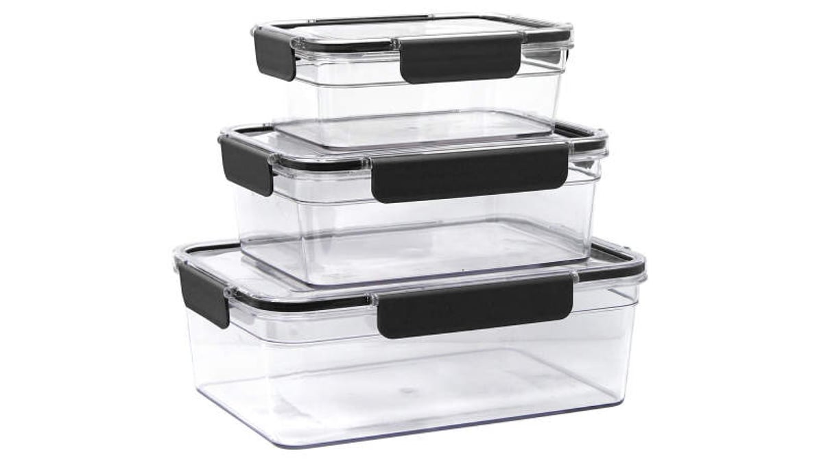 Rectangular 3 Container Food Storage Set