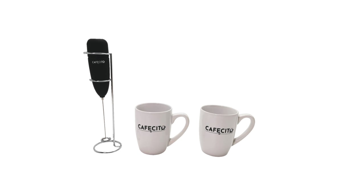 Creative Home Frother & Stand Milk Mugs (4 ct)