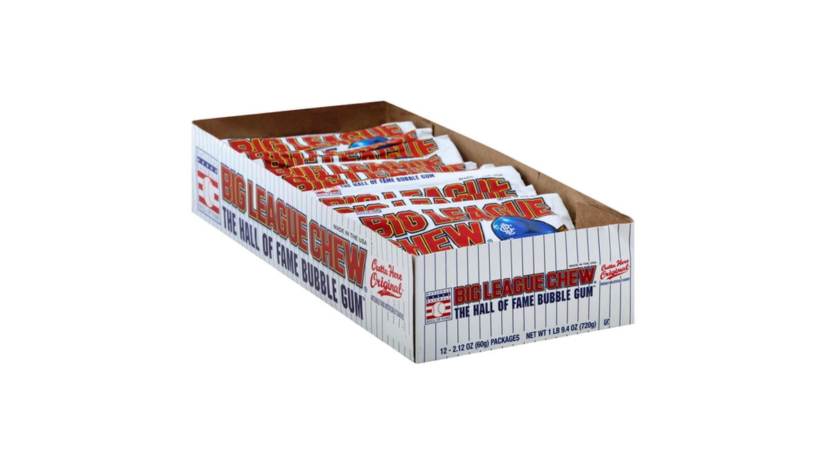 Big League Chew Outta' Here Original Bubble Gum 2.12 Oz