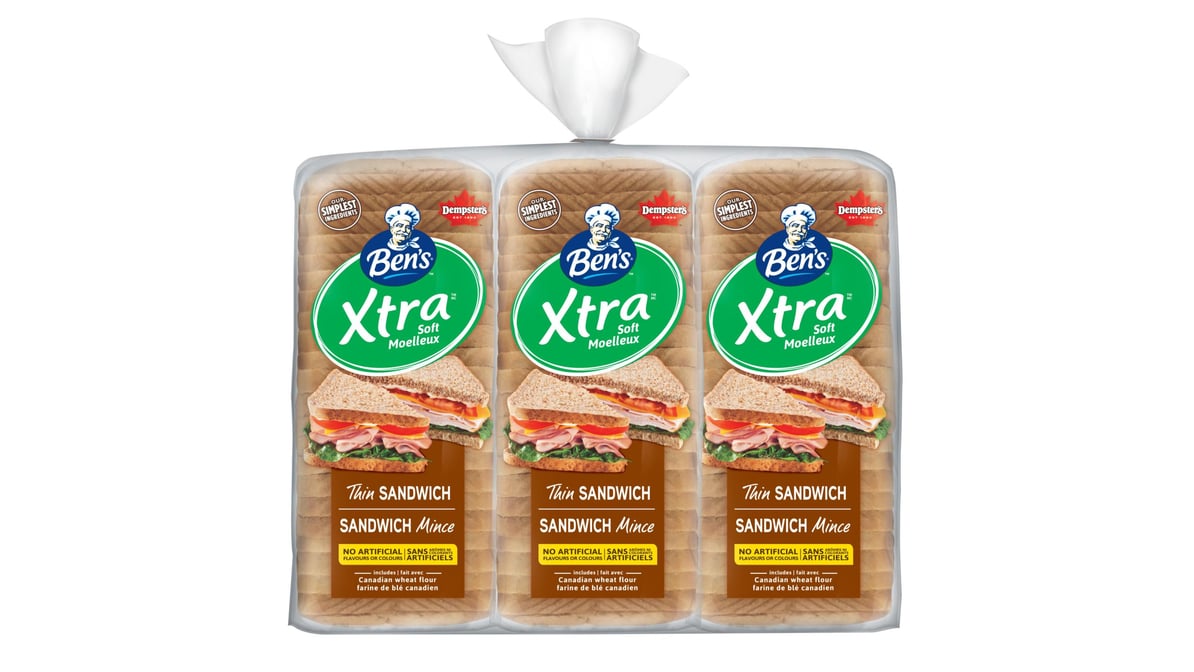 Bens Extra Soft Thin Sliced 100 Whole Wheat Sandwich Bread 675 G Delivery Near Me Doordash 9097